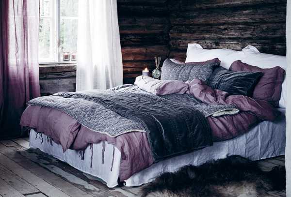 сиреневое и фиолетовое постельное белье