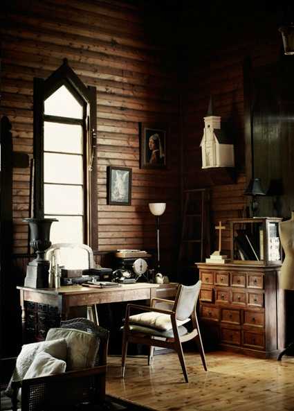 деревяный офис