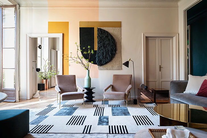 Chic creative apartment in Milan 〛 Photos Ideas Design