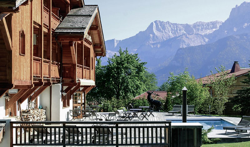 Настоящие Альпы в отеле-шале Le Cerf Amoureux