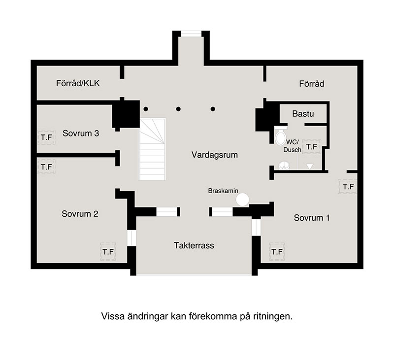 Мансардная квартира с нотками лофта и террасой в Швеции