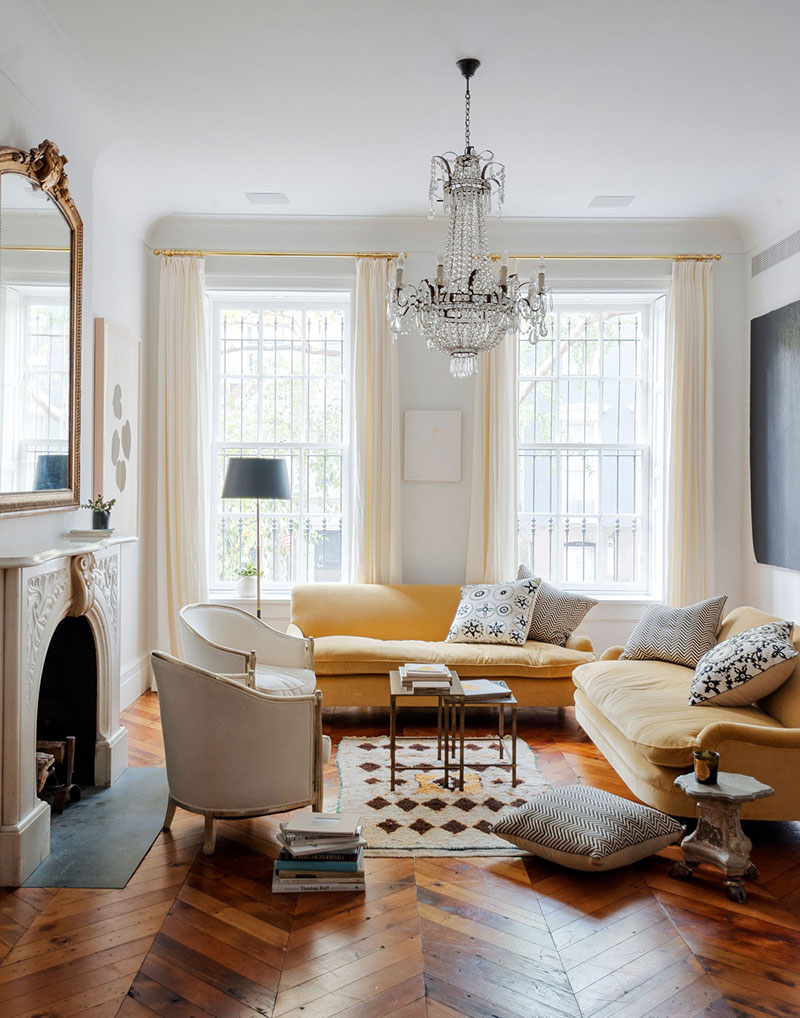 Расслабленный, но элегантный интерьер дома в Нью-Йорке