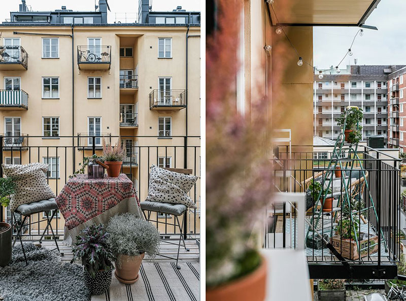 Необычная скандинавская квартира в зеленых тонах
