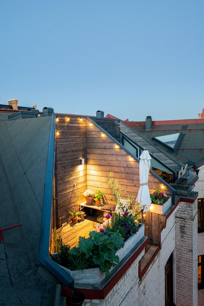 Класс! Светлая квартира с деревянными балками в Швеции
