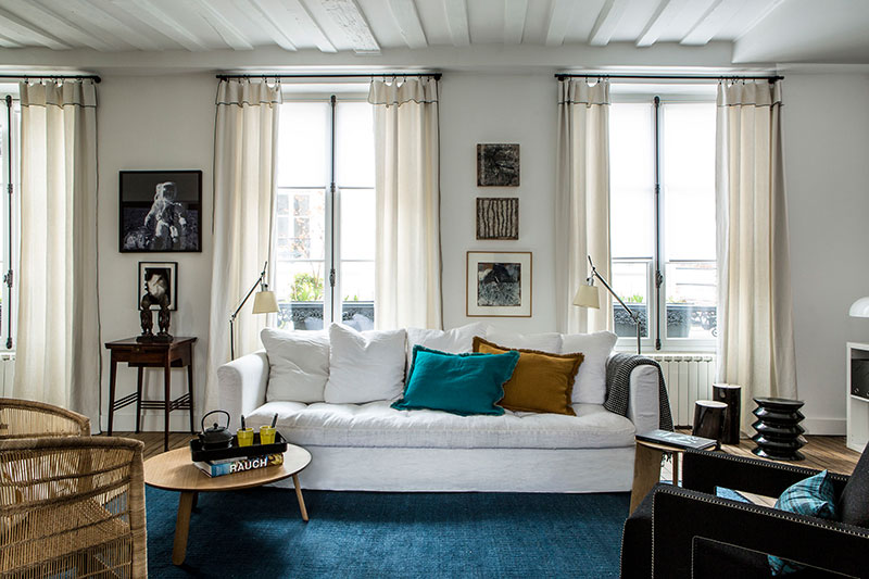 Класс! Прекрасный дизайн небольшой творческой квартиры в Париже