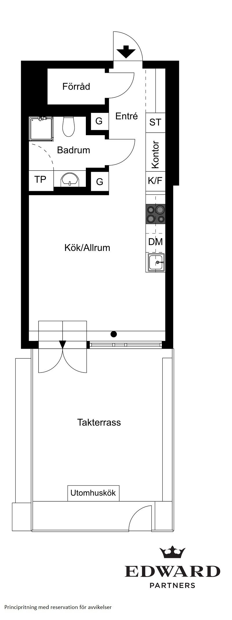 Класс! Когда терраса размером с квартиру: маленькое жилье с большим бонусом в Стокгольме