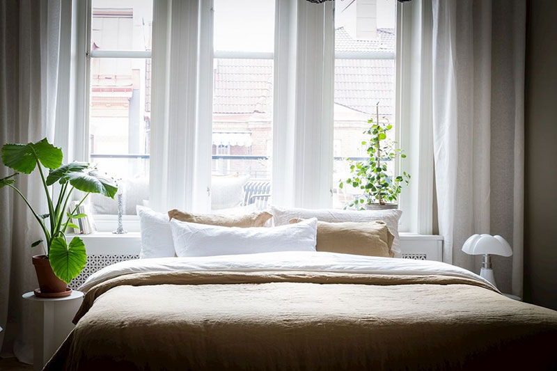 Класс! Мягкий скандинавский интерьер квартиры с уютной террасой в Швеции (71 кв. м)