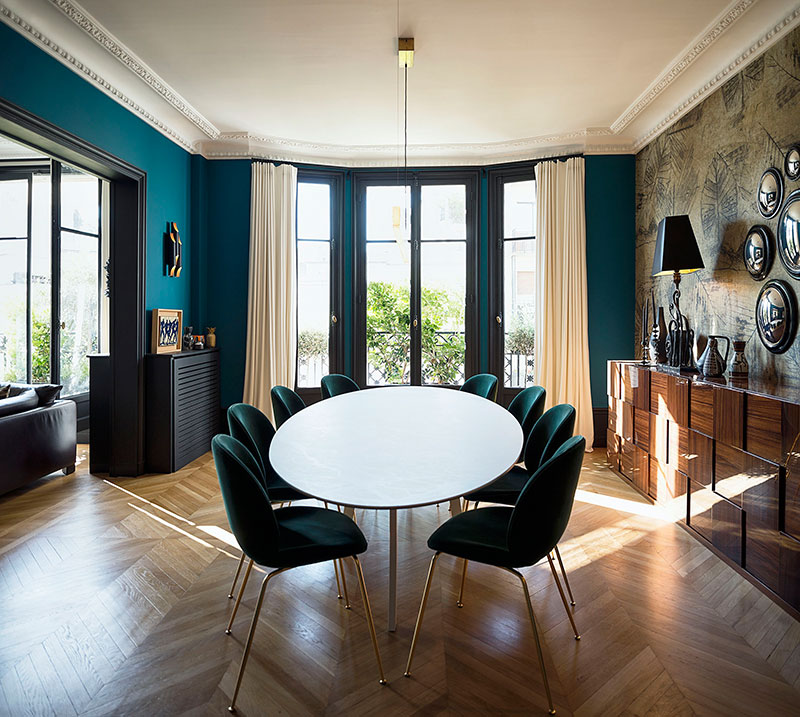 Класс! Глубокий синий и творческая атмосфера: апартаменты в Париже