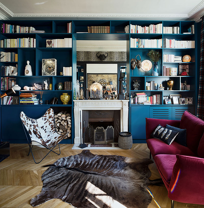 Класс! Глубокий синий и творческая атмосфера: апартаменты в Париже