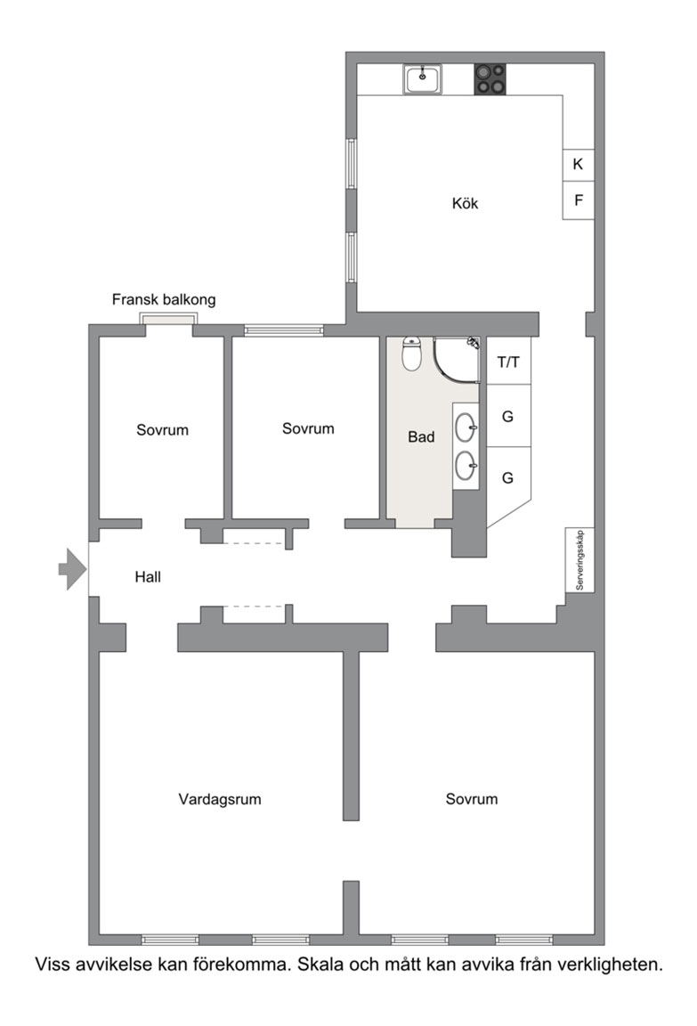 Класс! Квартира в Стокгольме с большой кухней и приятным декором (110 кв.м)