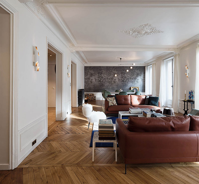 Класс! Неувядаемая классика: благородные тона в интерьере апартаментов в Париже