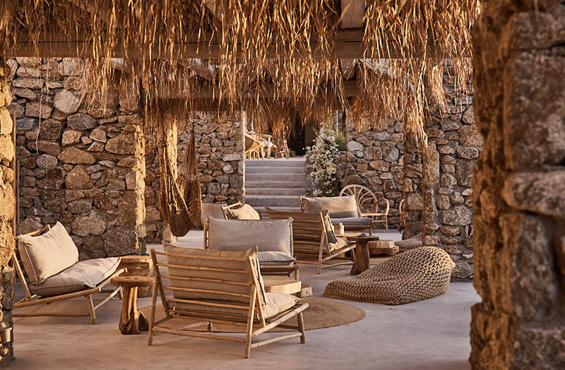 Класс! Великолепный природный дизайн отеля The Wild на острове Миконос