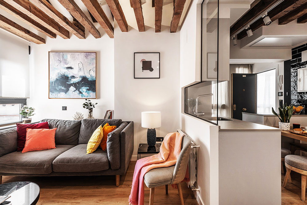 Класс! Как выжать максимум из небольшого пространства: компактная квартира в Мадриде