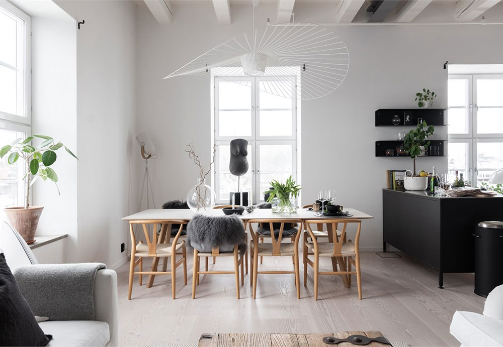 Industrial Scandinavian Design In Black And White