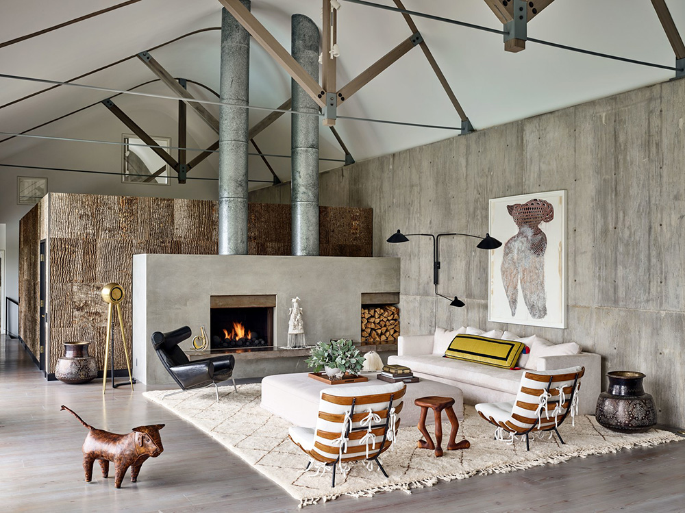 Concrete Walls And Extravagant Decor Modern House Of Writer