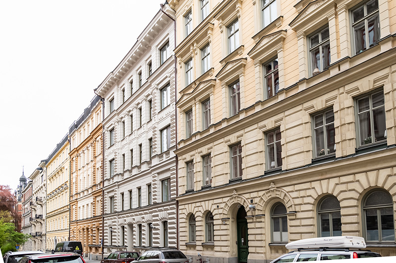 Класс! Элегантная двухкомнатная квартира в серых тонах в Стокгольме (41 кв. м)