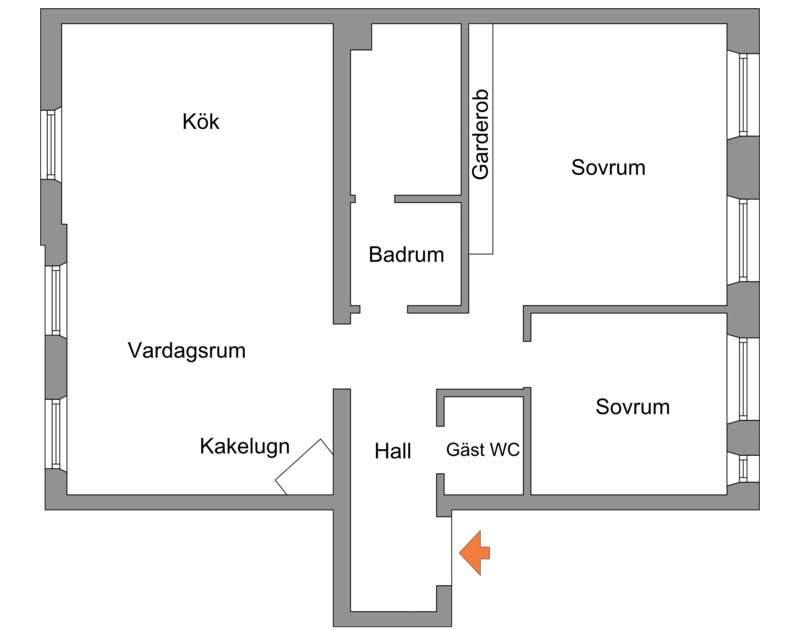 Элегантная скандинавская квартира в приглушенных тонах (82 кв. м)