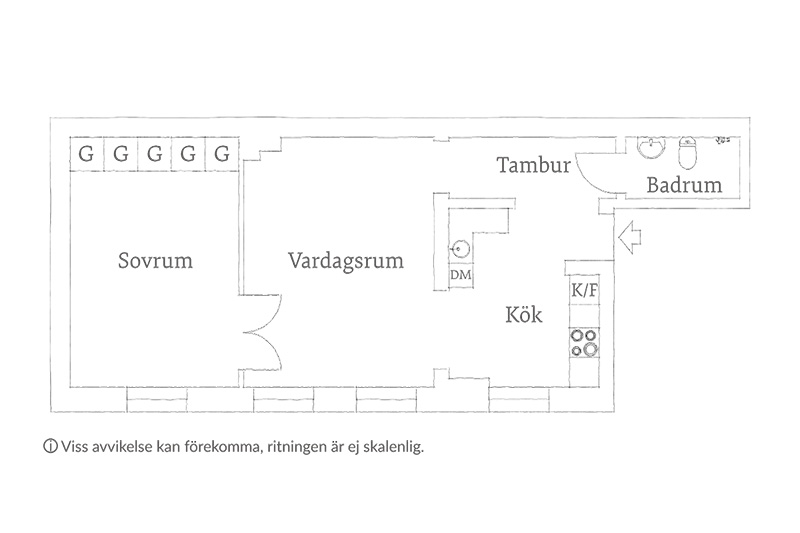 Кирпичная стена и декоративная штукатурка: дизайн небольшой скандинавской квартиры с изюминкой (54 кв. м)