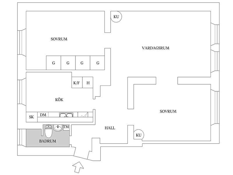 Простой, но такой уютный скандинавский дизайн: трехкомнатная квартира в Гетеборге (85 кв. м)