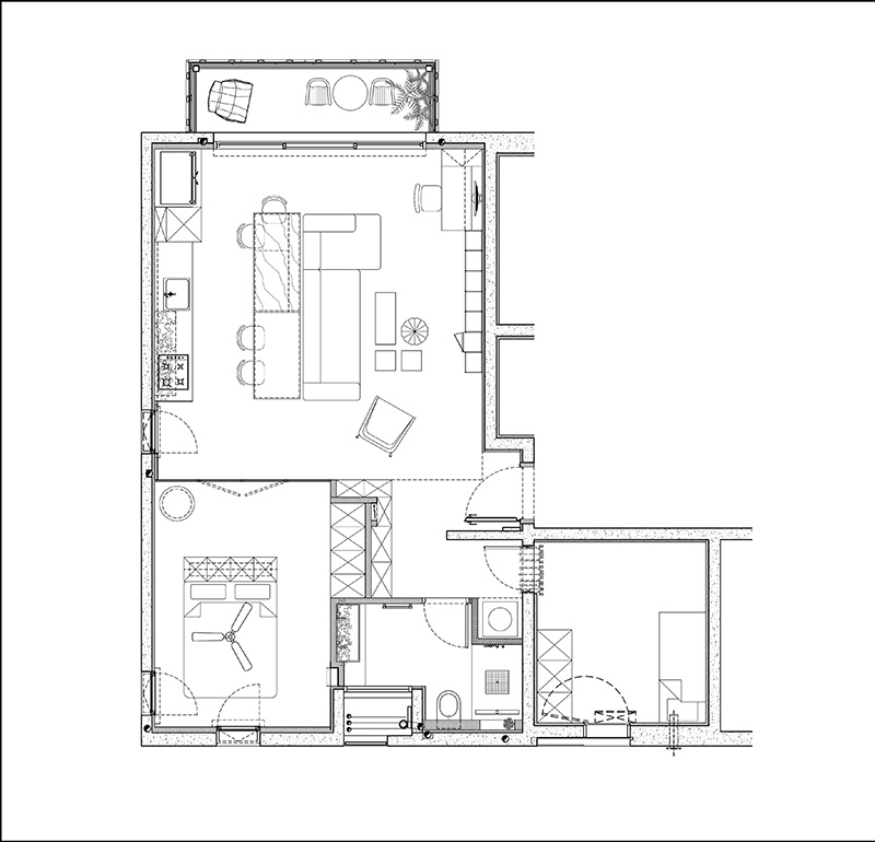 Эффективная планировка и черно-белая гамма: современная квартира в Яффе