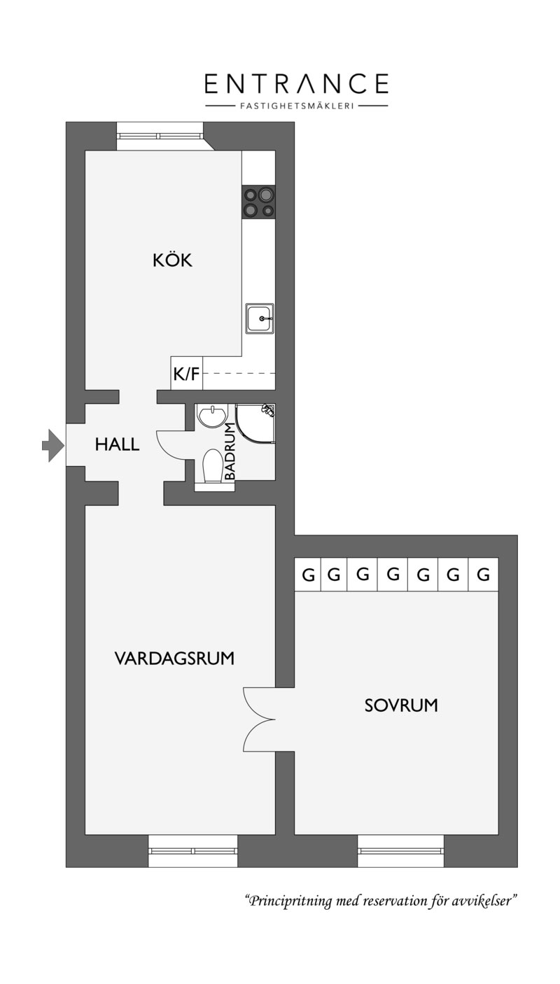 Стильная квартира в сказочном доме в Гетеборге
