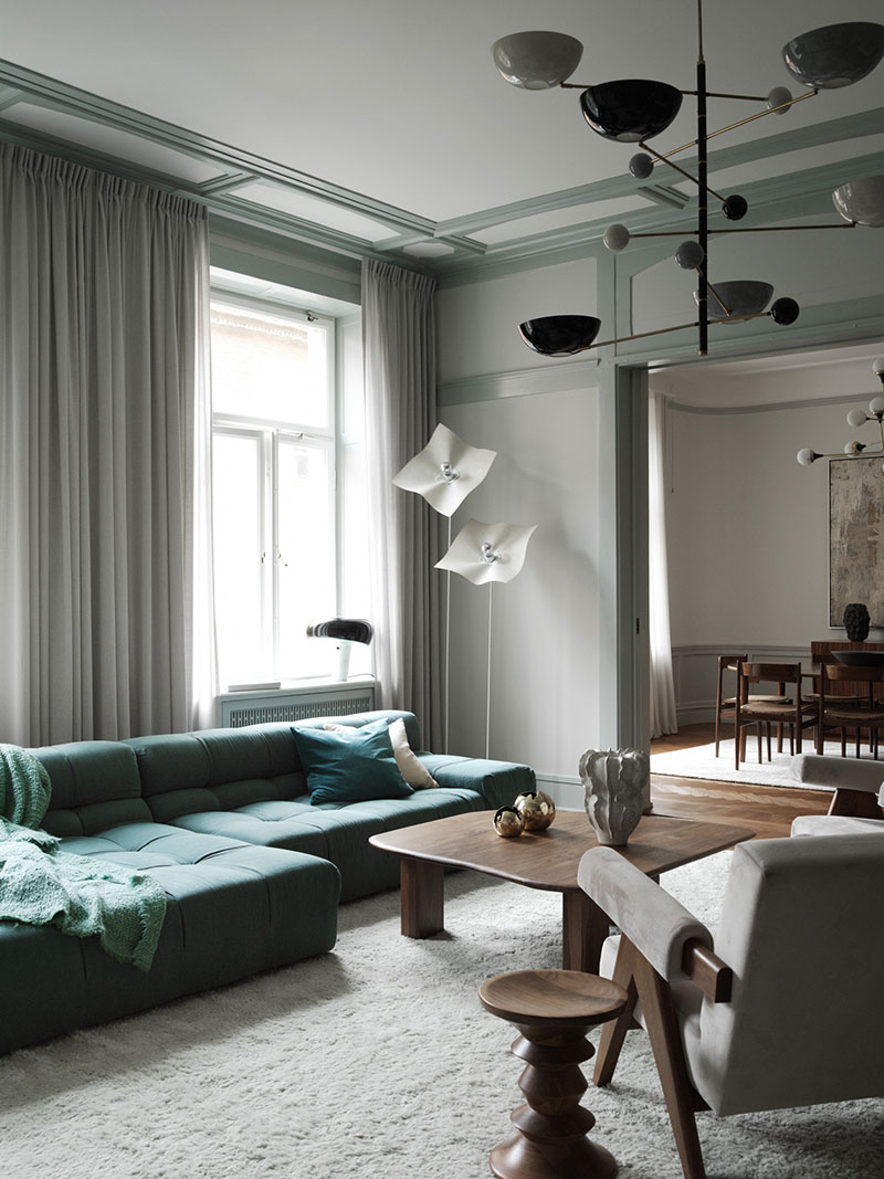 Изысканный дизайн современных апартаментов дизайнера в Стокгольме