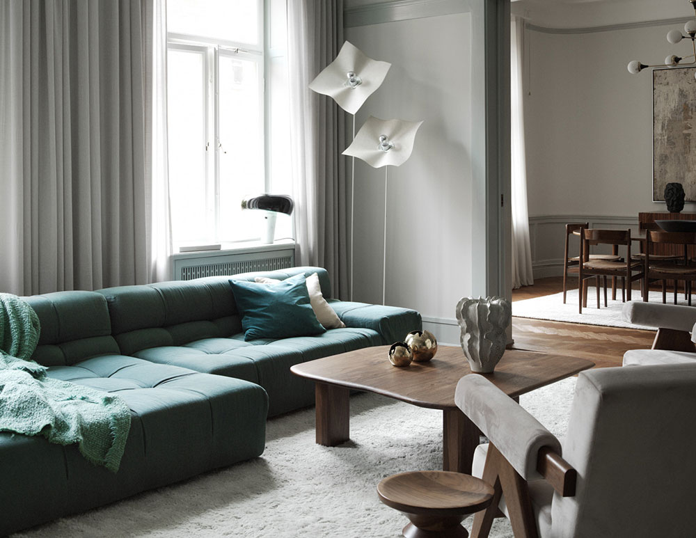 Изысканный дизайн современных апартаментов дизайнера в Стокгольме