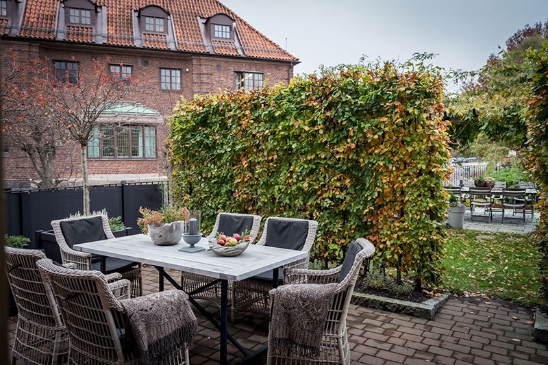 Квартира с романтичными деталями и собственным садом в Гётеборге (135 кв. м)