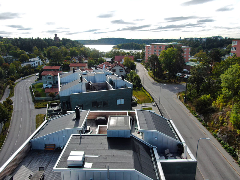 Квартира с балконом и террасой на крыше в Швеции (60 кв. м)