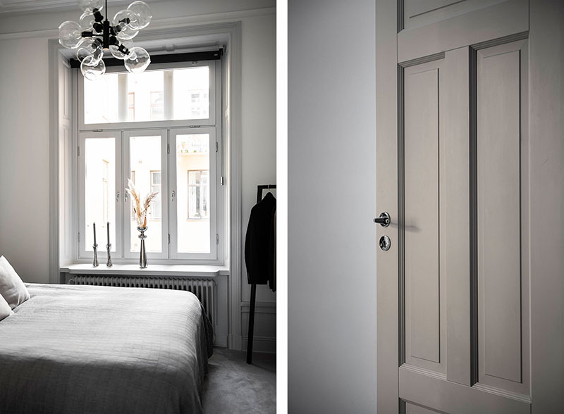Все оттенки серого в интерьер элегантной квартиры в Стокгольме