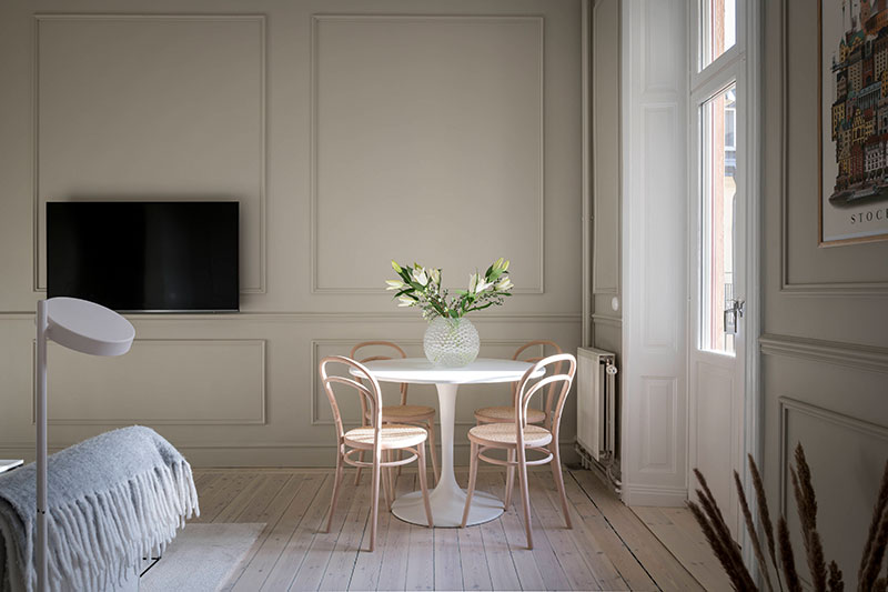 Бежевая элегантность: квартира в Стокгольме (54 кв. м)