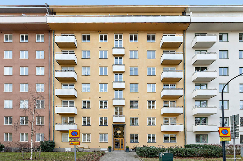 Маленькая квартира для девушки на окраине Стокгольма (39 кв. м)