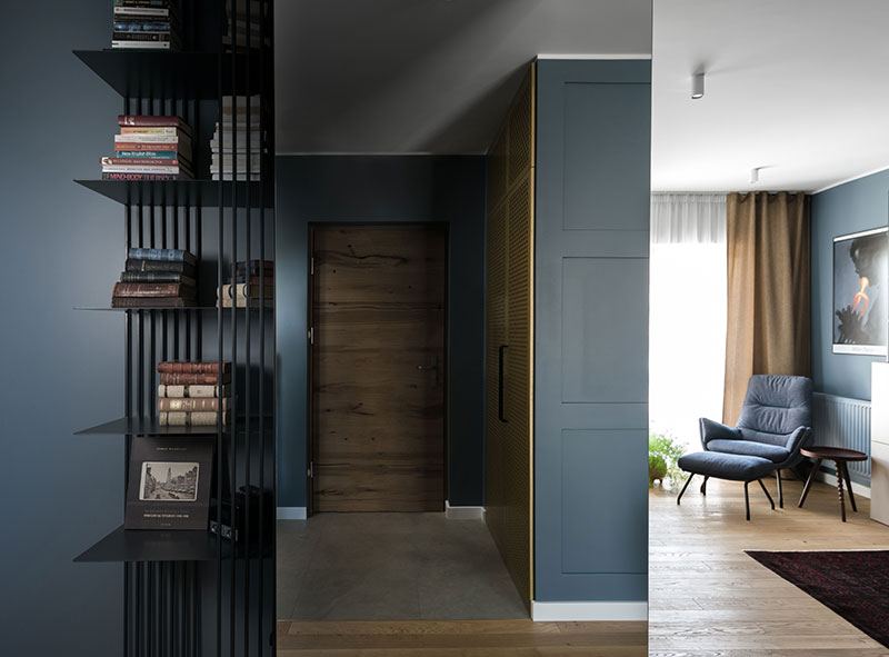 Прекрасный дизайн небольшой современной квартиры во Вроцлаве (46 кв. м)