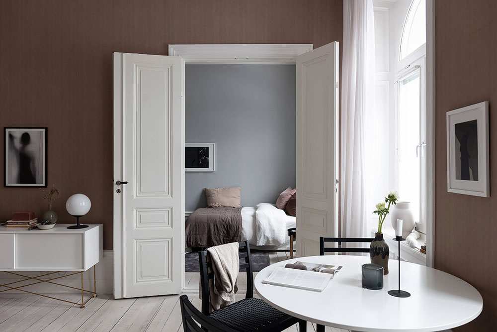 Изысканная квартира с классическим характером и модным декором в Стокгольме