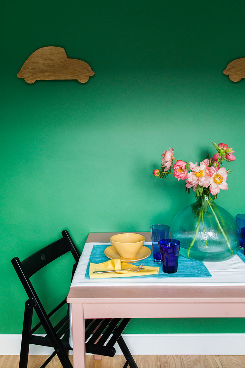 Уютная маленькая квартира в зелёном цвете в Москве (28 кв. м)
