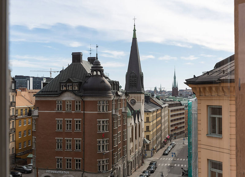 Элегантный интерьер в мягких пастельных тонах в Стокгольме