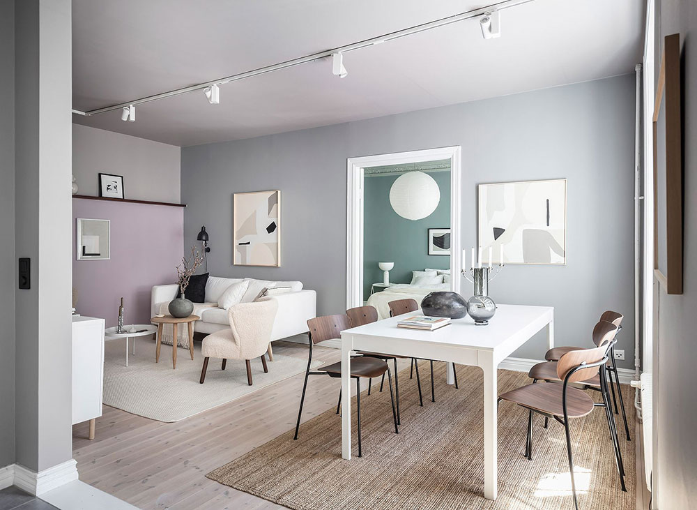 Пастельные стены и светлая мебель: воздушная квартира в Гётеборге