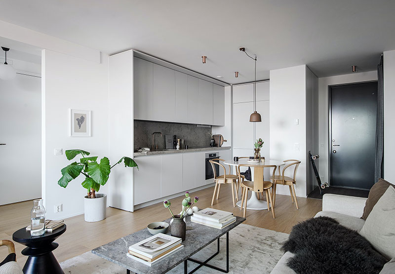 Современная видовая квартира в Стокгольме (57 кв. м)