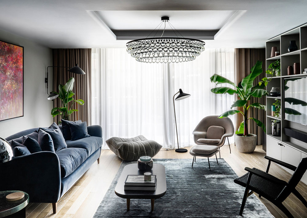 Элегантные современные апартаменты семьи фешн-дизайнера в Лондоне