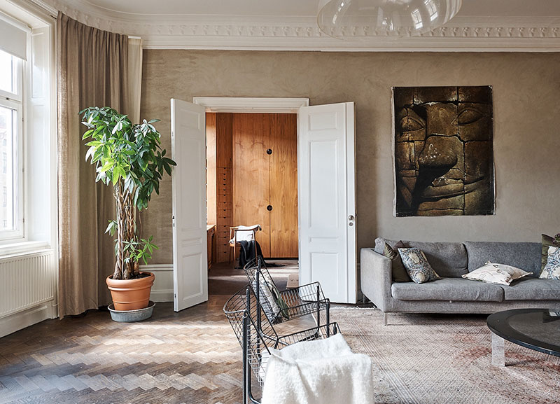 Классика словно в старинном поместье: элегантная квартира в Стокгольме (80 кв. м)