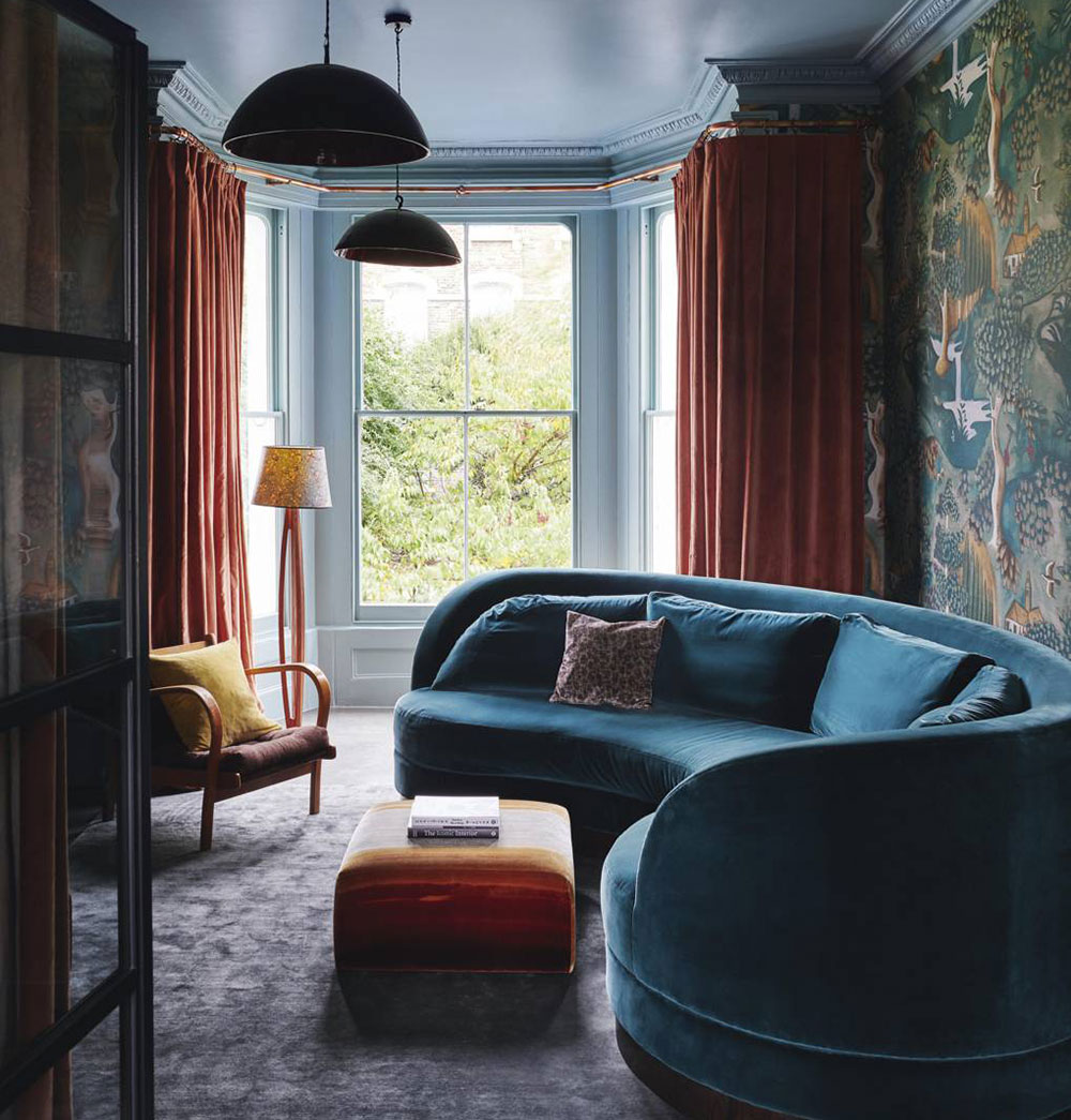 Удачное смешение цветов и стилей в интерьере викторианского дома в Лондоне