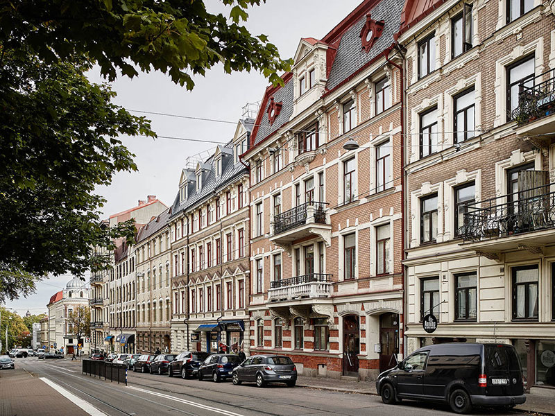 Стильная и уютная квартира небольшими средствами в доме 19 века в Гётеборге (67 кв. м)