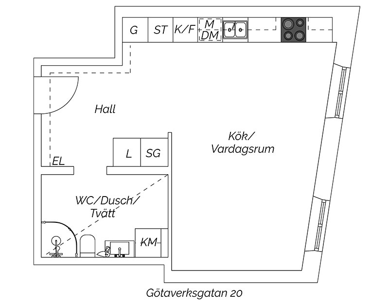 Как с помощью декора сделать маленькую квартиру красивой и уютной (35 кв. м)