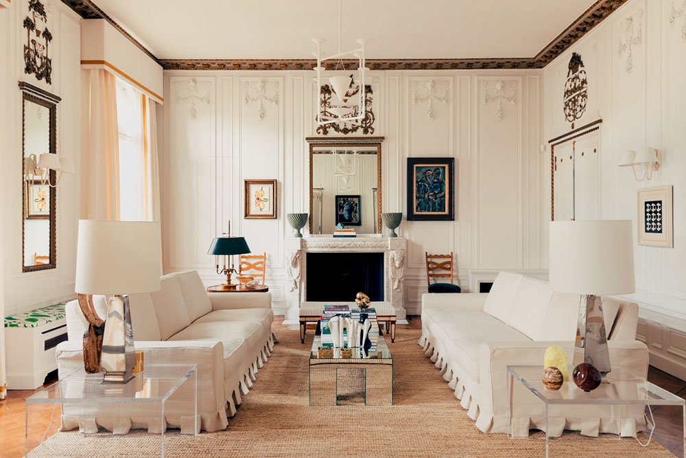 Яркие парижские апартаменты в стиле итальянского палаццо для одной неординарной семьи