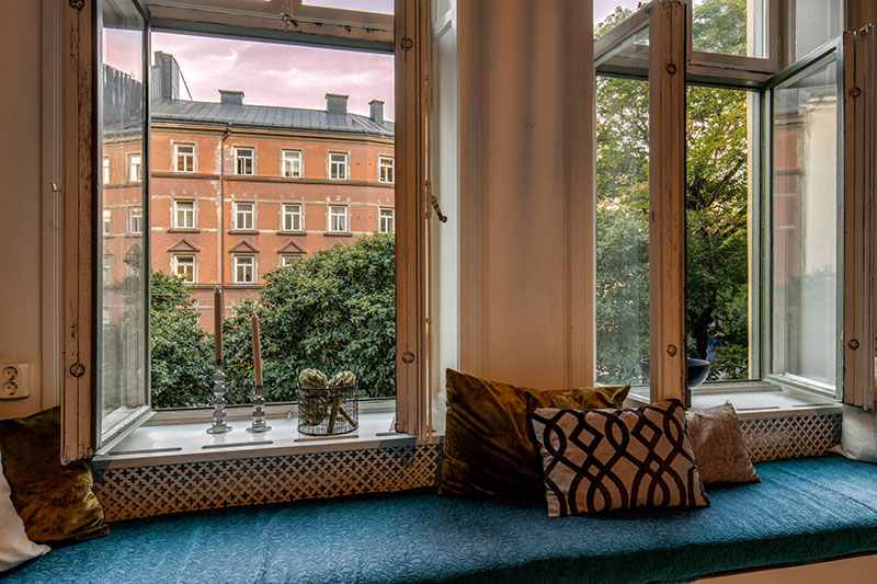 Необычная кухня в интерьере великолепной шведской квартиры