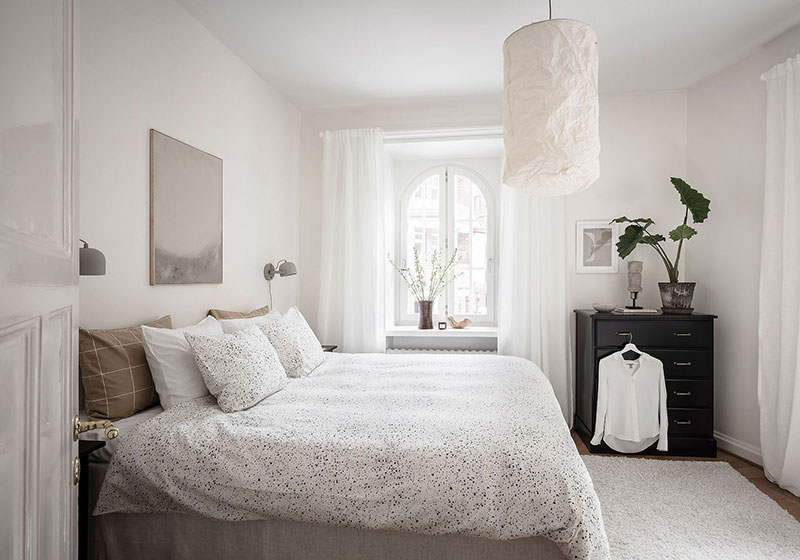 Тёплая и воздушная маленькая квартира в Швеции