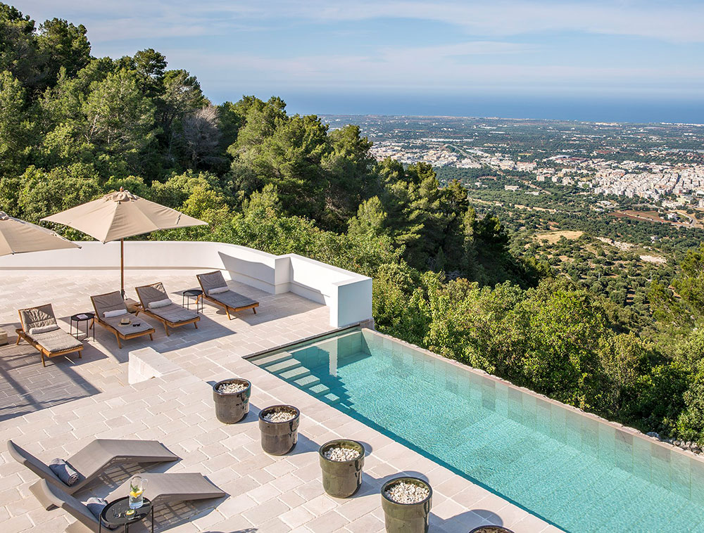 Белоснежная вилла с панорамным бассейном на юге Италии 〛 ◾ Фото ◾ Идеи ◾  Дизайн