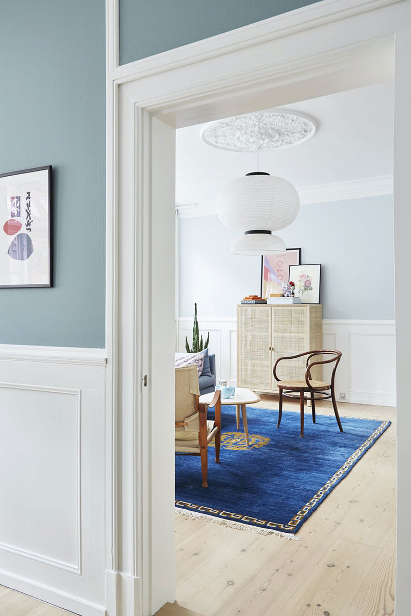Сочетание французских и японских предметов в интерьере квартиры в Дании (110 кв.м)