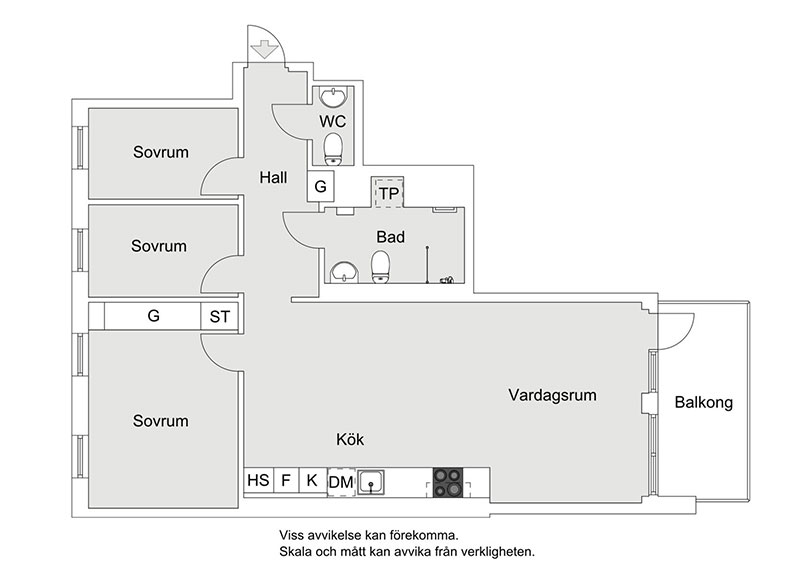 Скандинавский лофт в спокойной серой гамме для семьи с детьми (90 кв. м)