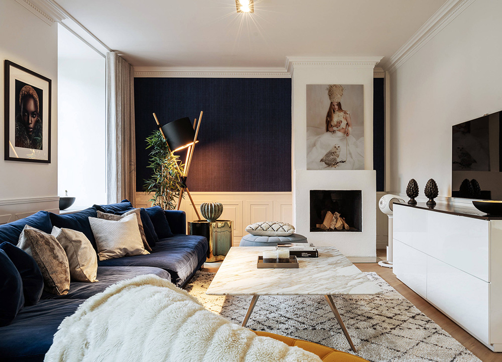 Элегантная скандинавская квартира в уютном вечернем свете 〛 ◾ Фото ◾ Идеи ◾  Дизайн